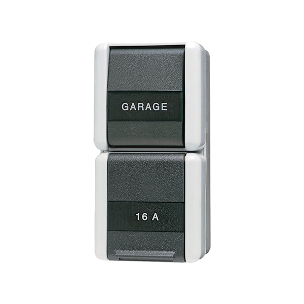 Jung Combination Switch WG800 With Text Box And Protection Contact - 876NAW