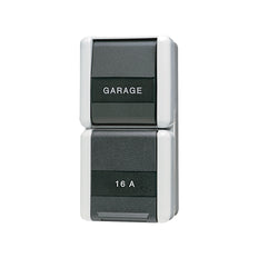 Jung Combination Switch WG800 With Text Box And Protection Contact - 876NAW