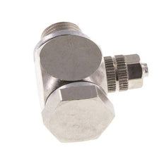 4.3x3 & G1/8'' Nickel plated Brass Banjo Push-on Fitting with Male Threads with O-ring Rotatable [10 Pieces]