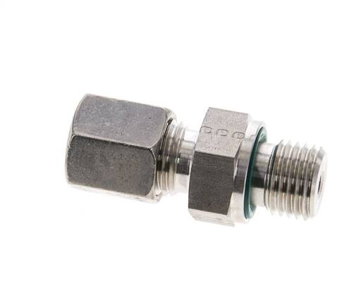 6S & M14x1.5 Stainless Steel Straight Cutting Fitting with Male Threads 630 bar FKM ISO 8434-1