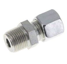 10L & R3/8'' Zink plated Steel Straight Cutting Fitting with Male Threads 315 bar ISO 8434-1