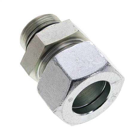 30S & UN 1-5/16''-12 Zink plated Steel Straight Cutting Fitting with Male Threads 400 bar ISO 8434-1
