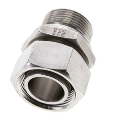 28L & M33x2 Stainless Steel Straight Swivel with Male Threads 160 bar FKM Adjustable ISO 8434-1