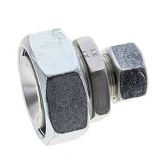 18L & 42L Zink plated Steel Straight Cutting Fitting with Swivel 160 bar ISO 8434-1