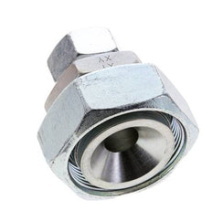 18L & 42L Zink plated Steel Straight Cutting Fitting with Swivel 160 bar ISO 8434-1