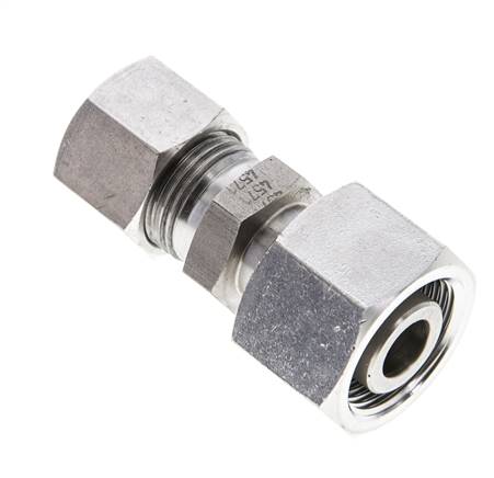 12S & 16S Stainless Steel Straight Cutting Fitting with Swivel 400 bar ISO 8434-1