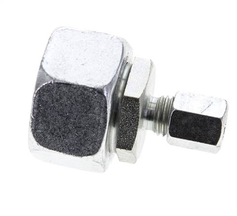 6L & 22L Zink plated Steel Straight Cutting Fitting with Swivel 160 bar NBR O-ring Sealing Cone ISO 8434-1