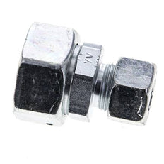 15L & 28L Zink plated Steel Straight Cutting Fitting with Swivel 160 bar NBR O-ring Sealing Cone ISO 8434-1
