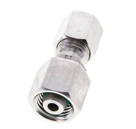 6L & 8L Stainless Steel Straight Cutting Fitting with Swivel 315 bar FKM O-ring Sealing Cone ISO 8434-1