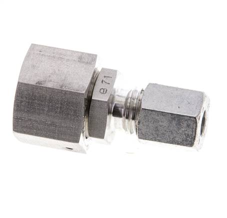 6L & 12L Stainless Steel Straight Cutting Fitting with Swivel 315 bar FKM O-ring Sealing Cone ISO 8434-1