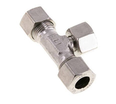 12L Stainless Steel T-Shape Tee Cutting Fitting with Swivel 315 bar Adjustable ISO 8434-1