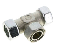 28L Zink plated Steel T-Shape Tee Cutting Fitting with Swivel 160 bar NBR Adjustable ISO 8434-1
