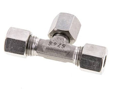 8L Stainless Steel T-Shape Tee Cutting Fitting with Swivel 315 bar FKM Adjustable ISO 8434-1