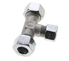 12L & 15L Zink plated Steel T-Shape Tee Cutting Fitting 315 bar ISO 8434-1