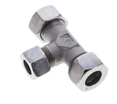 15L & 18L Zink plated Steel T-Shape Tee Cutting Fitting 315 bar ISO 8434-1