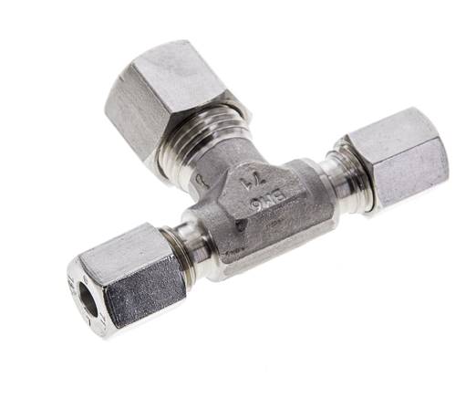 6L & 10L Stainless Steel T-Shape Tee Cutting Fitting 315 bar ISO 8434-1