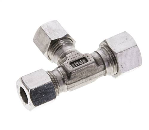 12L & 10L & 10L Stainless Steel Right Angle Tee Cutting Fitting 315 bar ISO 8434-1