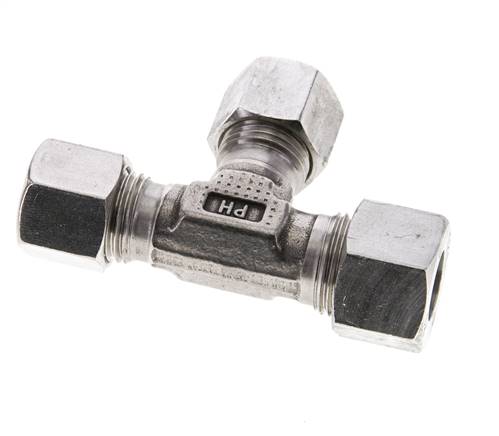 12L & 10L & 10L Stainless Steel Right Angle Tee Cutting Fitting 315 bar ISO 8434-1