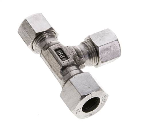 12L & 10L & 10L Stainless Steel Right Angle Tee Cutting Fitting 315 bar ISO 8434-1