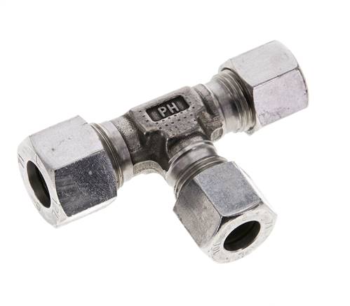 12L & 10L & 10L Stainless Steel Right Angle Tee Cutting Fitting 315 bar ISO 8434-1