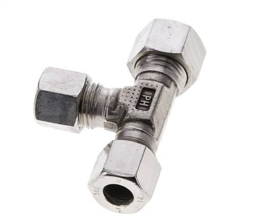 12L & 10L & 10L Stainless Steel Right Angle Tee Cutting Fitting 315 bar ISO 8434-1