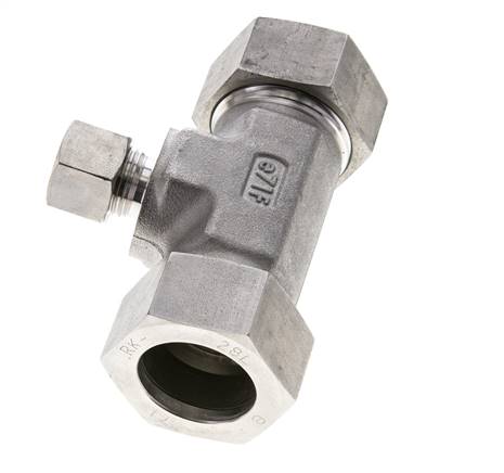 12L & 28L Stainless Steel T-Shape Tee Cutting Fitting 160 bar ISO 8434-1