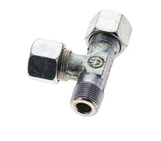 14S & M20x1.5 (con) Zink Plated Steel Right Angle Tee Cutting Fitting with Male Threads 630 bar ISO 8434-1