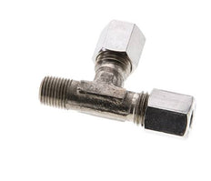 6L & M10x1 (con) Stainless Steel Right Angle Tee Cutting Fitting with Male Threads 315 bar ISO 8434-1