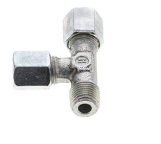 6LL & R1/8'' Zink Plated Steel Right Angle Tee Cutting Fitting with Male Threads 100 bar ISO 8434-1