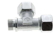 20S & G3/4'' Zink Plated Steel Right Angle Tee Cutting Fitting with Male Threads 400 bar ISO 8434-1