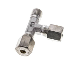6S & R1/4'' Stainless Steel Right Angle Tee Compression Fitting with Male Threads 500 bar ISO 8434-1