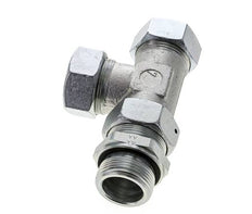 35L & G1-1/4'' Zink Plated Steel Right Angle Tee Cutting Fitting with Male Threads 160 bar Adjustable ISO 8434-1