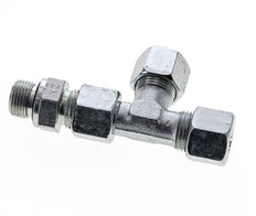 10S & G3/8'' Zink Plated Steel Right Angle Tee Cutting Fitting with Male Threads 630 bar Adjustable ISO 8434-1