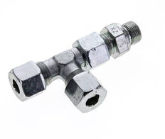 10S & G3/8'' Zink Plated Steel Right Angle Tee Cutting Fitting with Male Threads 630 bar Adjustable ISO 8434-1
