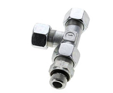 16S & G1/2'' Zink Plated Steel Right Angle Tee Cutting Fitting with Male Threads 400 bar Adjustable ISO 8434-1