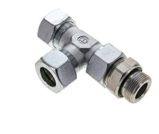 30S & G1-1/4'' Zink Plated Steel Right Angle Tee Cutting Fitting with Male Threads 400 bar Adjustable ISO 8434-1