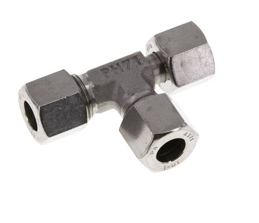 10L Stainless Steel Right Angle Tee Cutting Fitting with Swivel 315 bar Adjustable ISO 8434-1