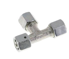 8L Zink Plated Steel Right Angle Tee Cutting Fitting with Swivel 315 bar NBR Adjustable ISO 8434-1