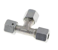 8L Zink Plated Steel Right Angle Tee Cutting Fitting with Swivel 315 bar NBR Adjustable ISO 8434-1