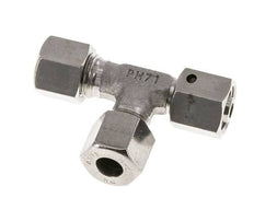 8L Stainless Steel Right Angle Tee Cutting Fitting with Swivel 315 bar FKM Adjustable ISO 8434-1
