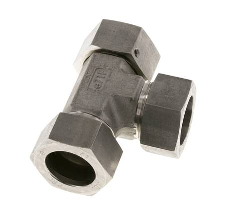 28L Stainless Steel Right Angle Tee Cutting Fitting with Swivel 160 bar FKM Adjustable ISO 8434-1