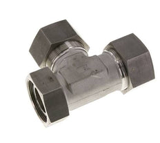 38S Stainless Steel Right Angle Tee Cutting Fitting with Swivel 315 bar FKM Adjustable ISO 8434-1