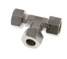 15L Stainless Steel Right Angle Tee Compression Fitting with Swivel 315 bar FKM Adjustable ISO 8434-1