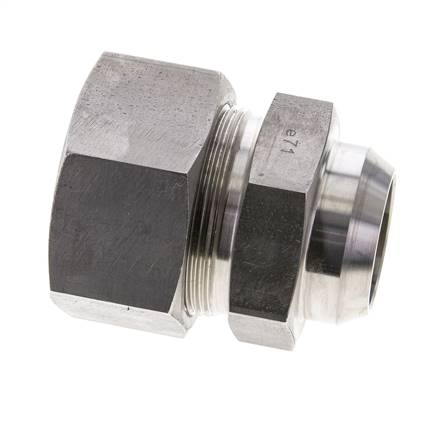 38S & 44mm Stainless Steel Straight Cutting Fitting with Welding End 315 bar ISO 8434-1