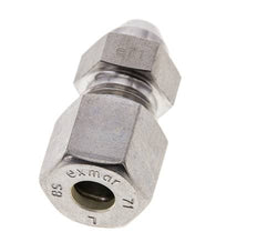 8S & 13mm Stainless Steel Straight Compression Fitting with Welding End 500 bar ISO 8434-1