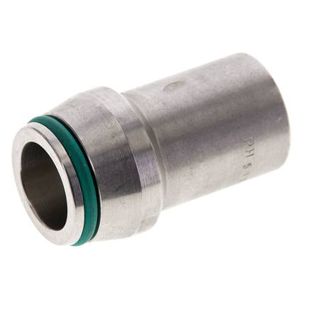 18x2.5mm Stainless Steel Straight with Welding End 315 bar FKMO-ring ISO 8434-1