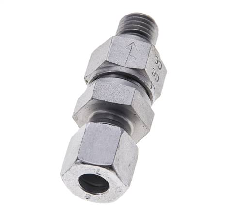 Hydraulic Check Valve Cutting Ring 8L (M14x1.5) & M12x1.5 Male Steel 1-250bar (15-3625)psi Tube-Thread ISO 8434-1