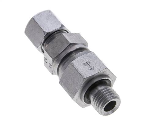 Hydraulic Check Valve Cutting Ring 10L (M16x1.5) & M14x1.5 Male Steel 1-250bar (15-3625)psi Tube-Thread ISO 8434-1