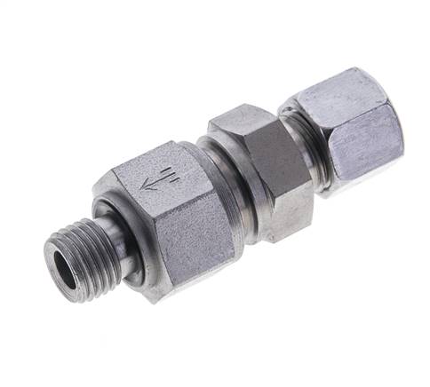 Hydraulic Check Valve Cutting Ring 10L (M16x1.5) & M14x1.5 Male Steel 1-250bar (15-3625)psi Tube-Thread ISO 8434-1