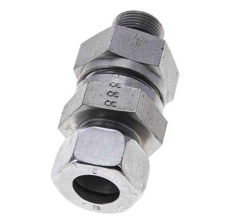 Hydraulic Check Valve Cutting Ring 18L (M26x1.5) & M22x1.5 Male Steel 1-160bar (15-2320)psi Tube-Thread ISO 8434-1